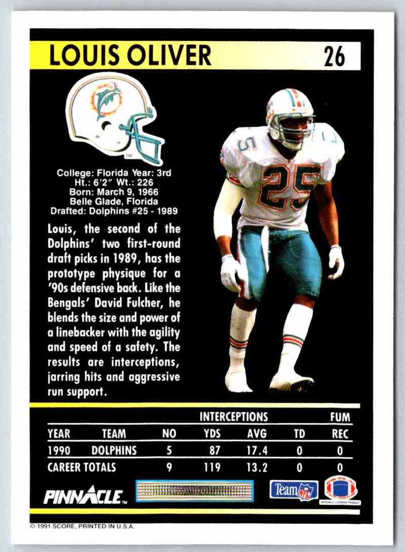 1991 Pinnacle Louis Oliver