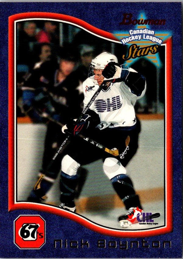 1997 Bowman CHL Nick Boynton #15