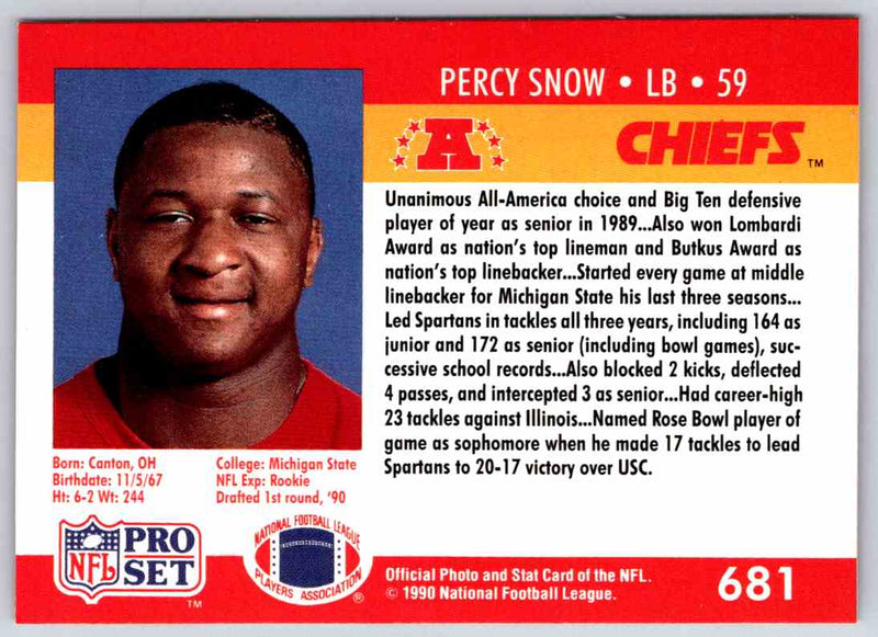 1992 Proset Percy Snow