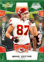 2008 Score Super Bowl XLIII Brad Cottam #387
