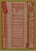 1985 Topps Tom Foley #107