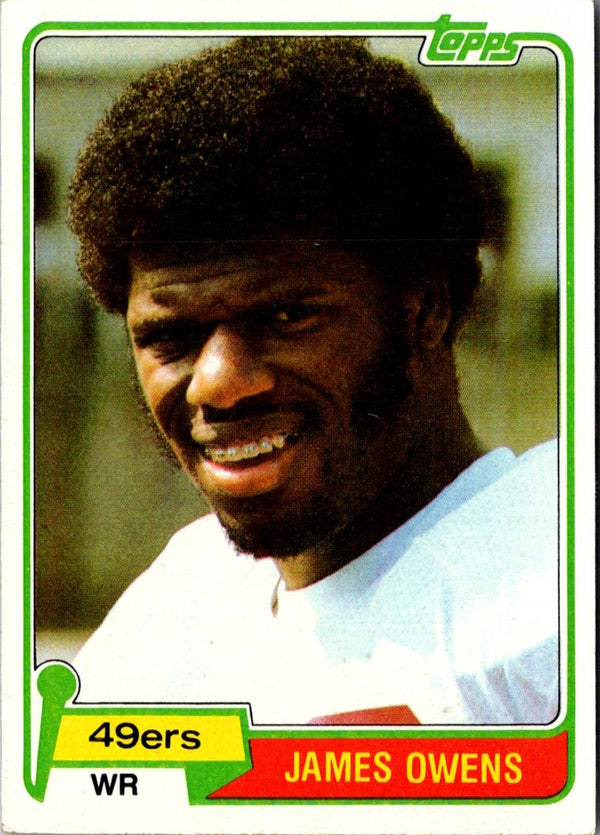 1981 Topps James Owens #263 Rookie EX