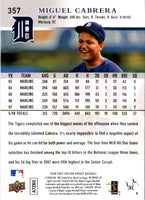 2008 Upper Deck First Edition Miguel Cabrera #357