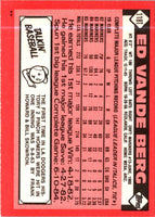 1986 Topps Traded Ed Vande Berg #118T