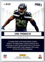 2018 Panini Pillars of Excellence Earl Thomas III #PI-ET