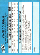 1988 Classic Blue Vince Coleman