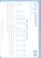 1989 Collegiate Collection North Carolina's Finest Dick Grubar #88
