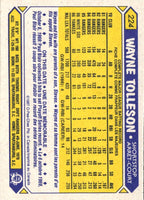 1987 O-Pee-Chee Wayne Tolleson #224