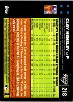 2007 Topps Clay Hensley #218