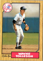 1987 O-Pee-Chee Wayne Tolleson #224
