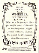 2016 Topps Gypsy Queen Zack Wheeler