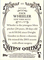 2016 Topps Gypsy Queen Zack Wheeler #103