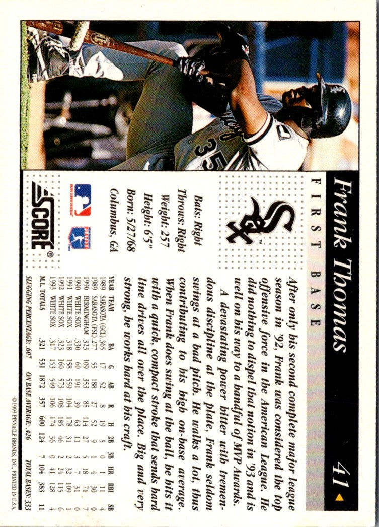 1994 Score Frank Thomas