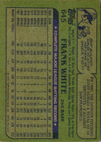 1982 Topps Frank White #156