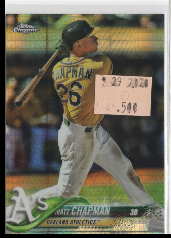 2018 Topps Chrome Matt Chapman #190