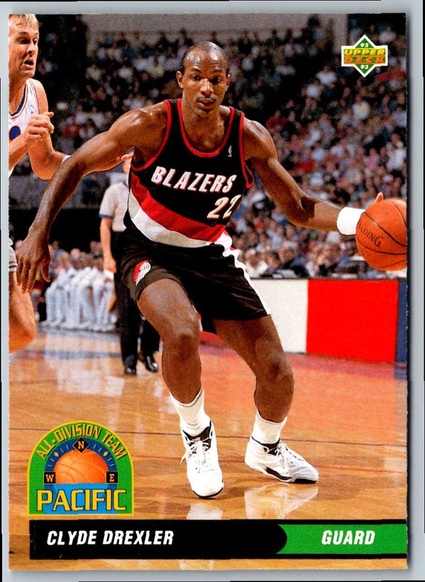 1992 Upper Deck All-Division Team Clyde Drexler #AD20