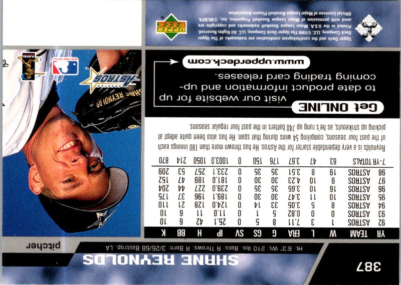 1999 Upper Deck Shane Reynolds