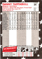 1988 Fleer Star Stickers Danny Tartabull #34