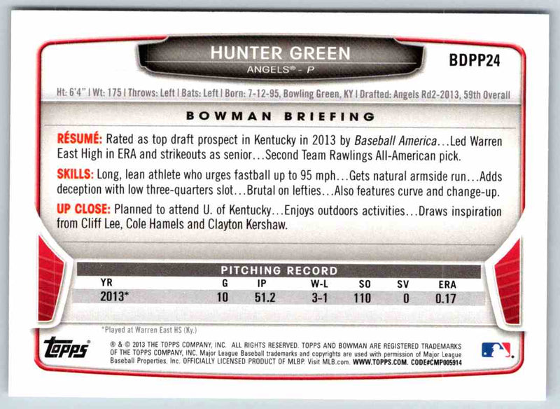 2013 Bowman Hunter Green