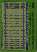1982 Topps Andy Hassler