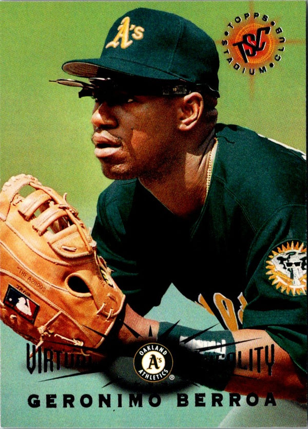 1995 Stadium Club Virtual Reality Members Only Geronimo Berroa #154