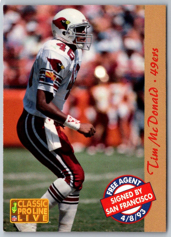1993 Pro Line Live Tim McDonald #247