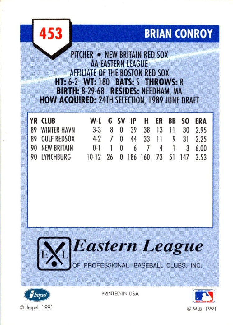 1991 Line Drive AA Brian Conroy