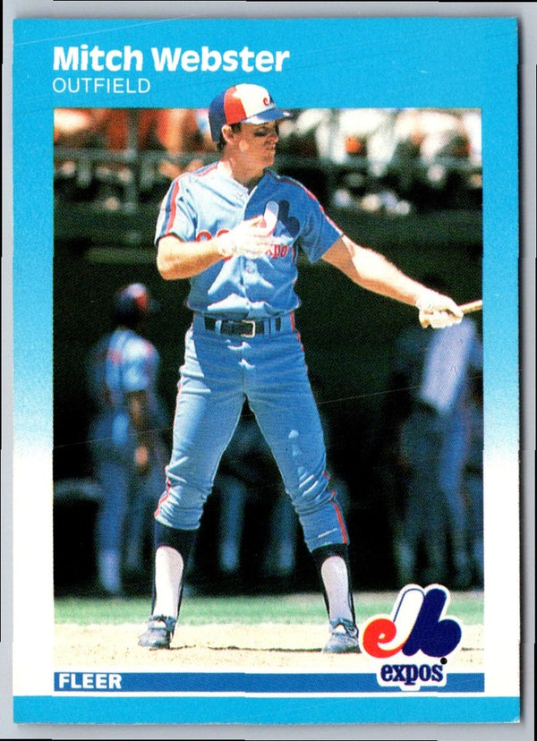 1987 Fleer Mitch Webster #335