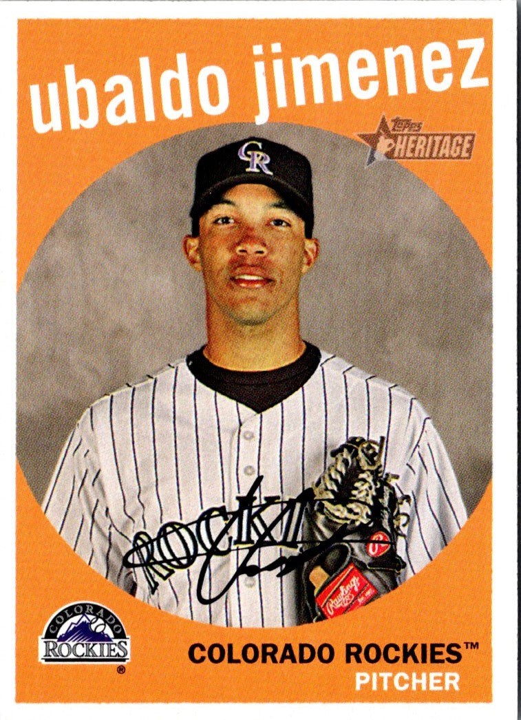 2008 Topps Heritage Ubaldo Jimenez