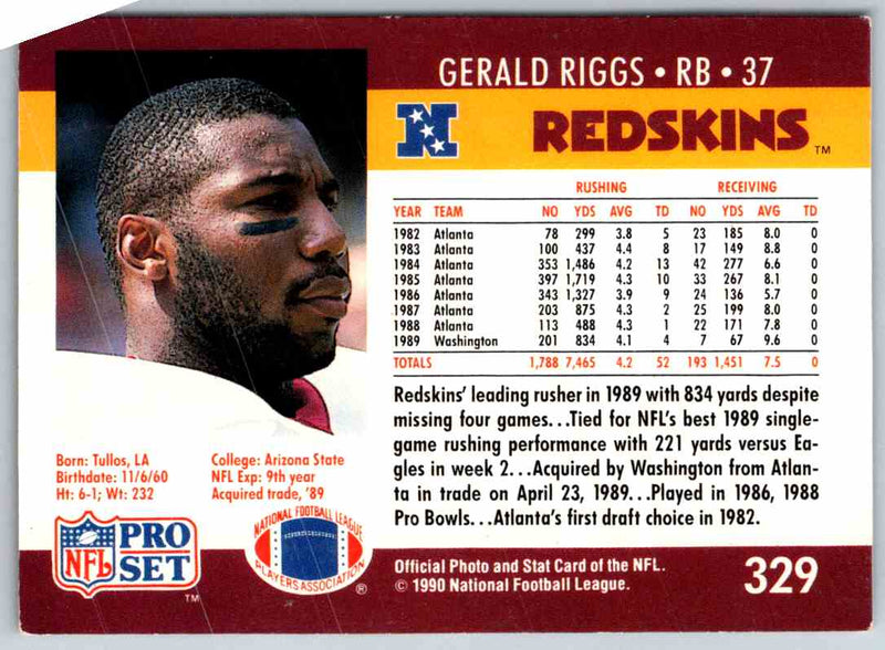 1990 Proset Gerald Riggs