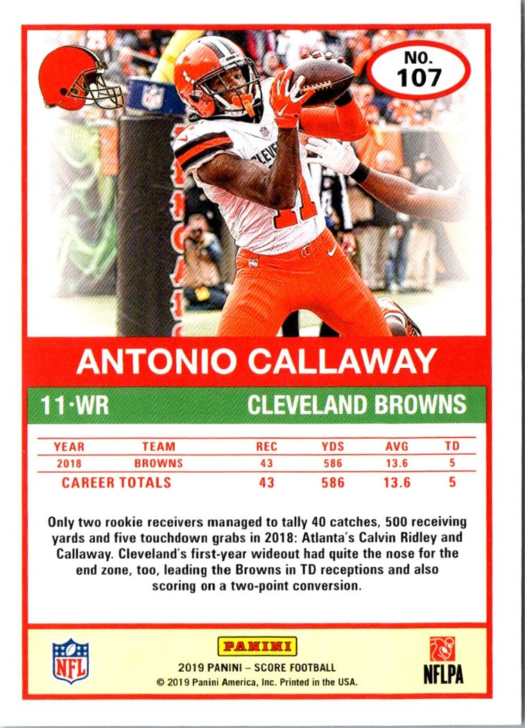 2019 Score Antonio Callaway