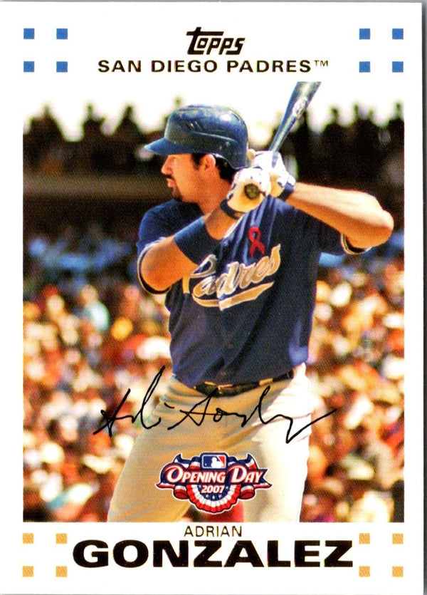 2007 Topps Opening Day Adrian Gonzalez #6