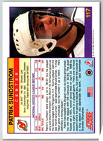 1991 Score Patrik Sundstrom #117