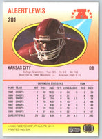 1990 Fleer Albert Lewis #201