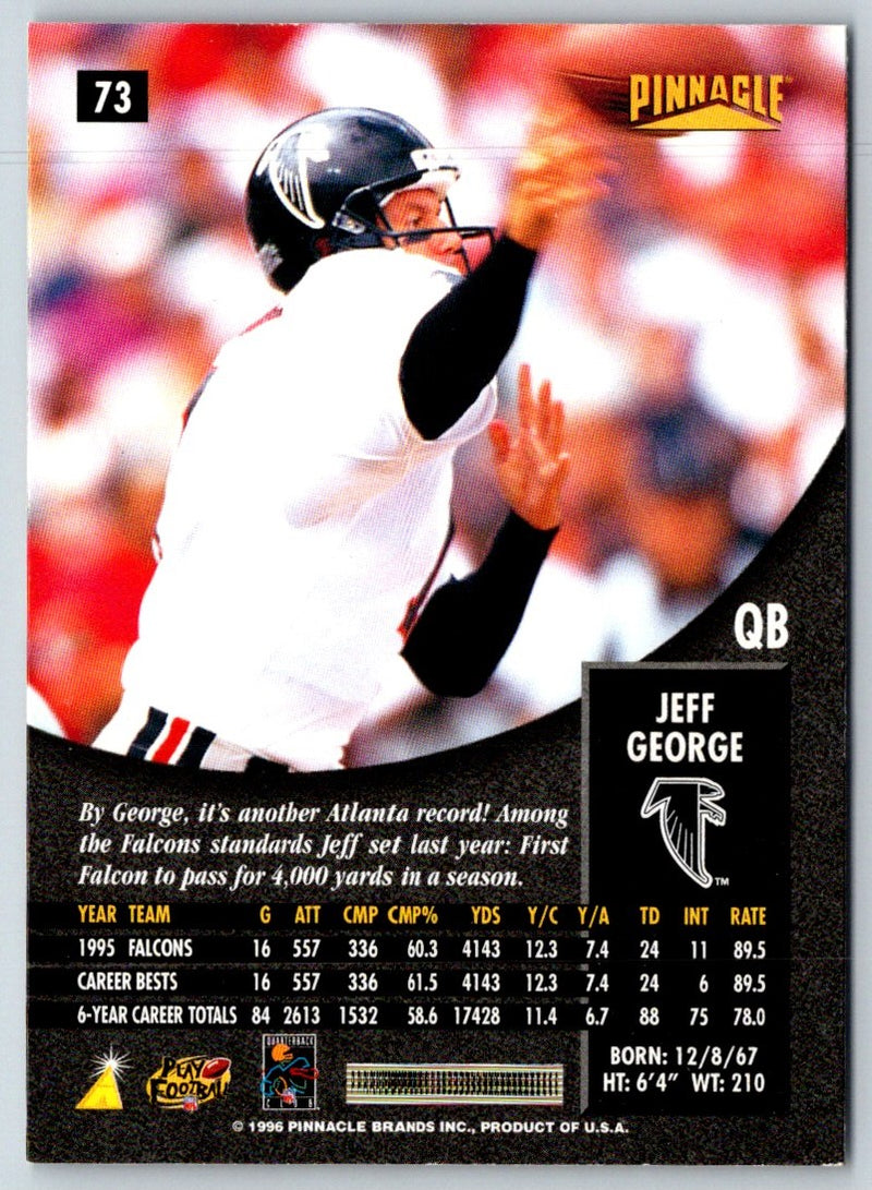 1996 Pinnacle Jeff George