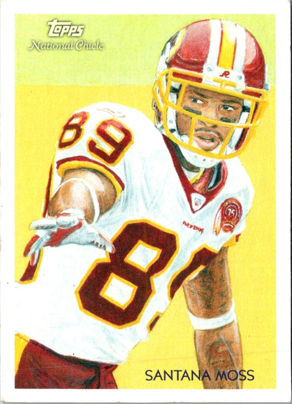2009 Topps National Chicle Santana Moss #C176