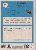 2009 Upper Deck Bo Scaife #191