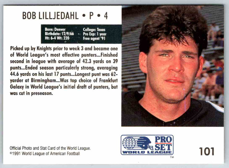 1991 Proset World League Bob Lilljedahl