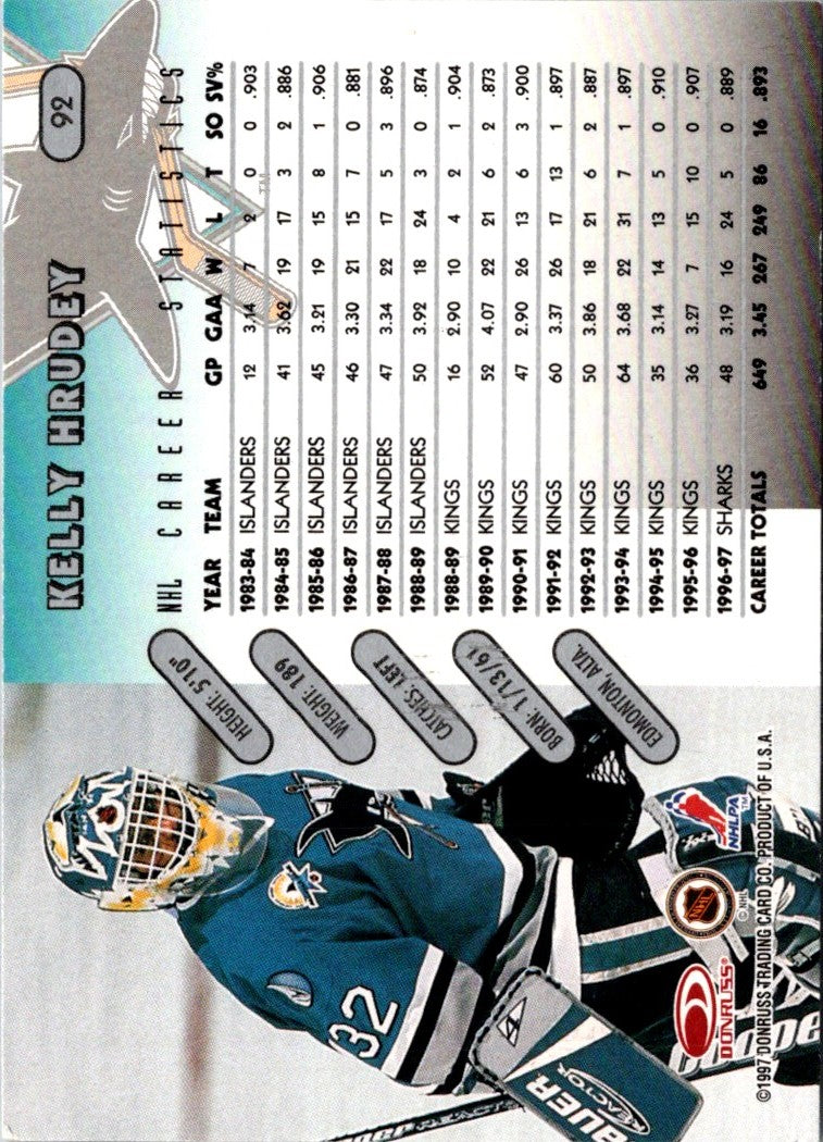 1997 Donruss Kelly Hrudey