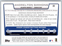 2012 Bowman Andrelton Simmons #33