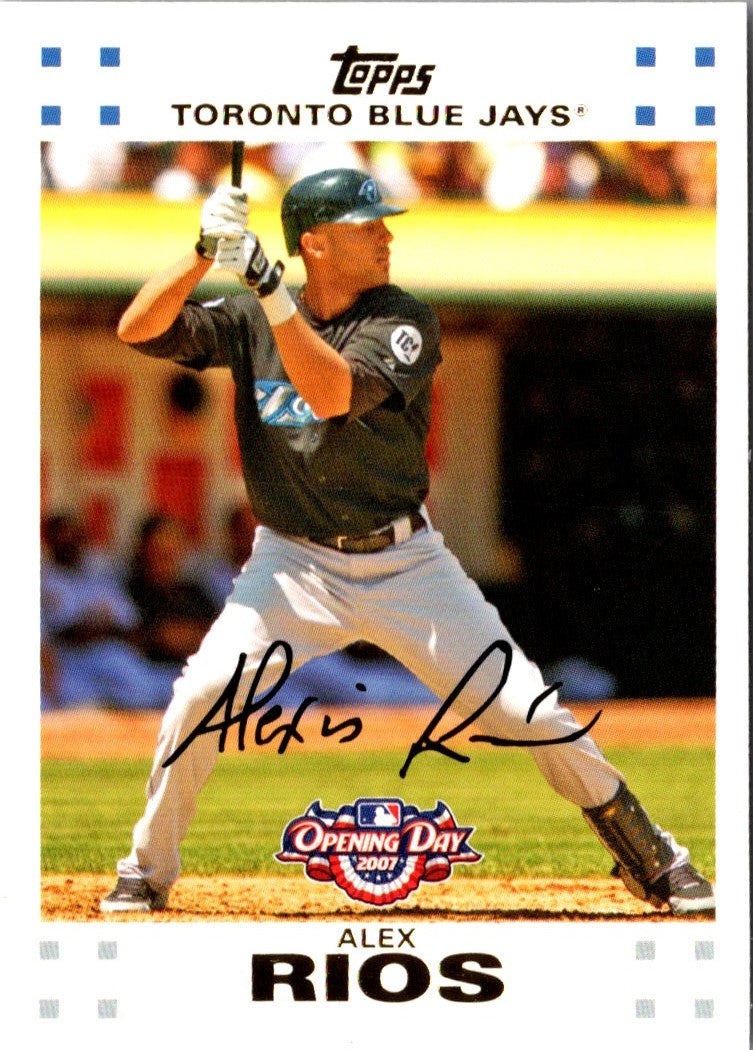2007 Topps Opening Day Alex Rios
