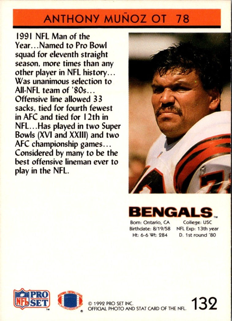 1992 Pro Set Anthony Munoz