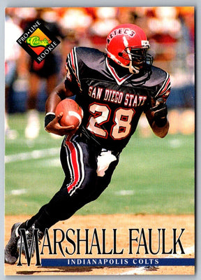 1994 Pro Line Live Marshall Faulk #329 Rookie