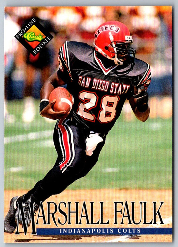 1994 Pro Line Live Marshall Faulk #329 Rookie
