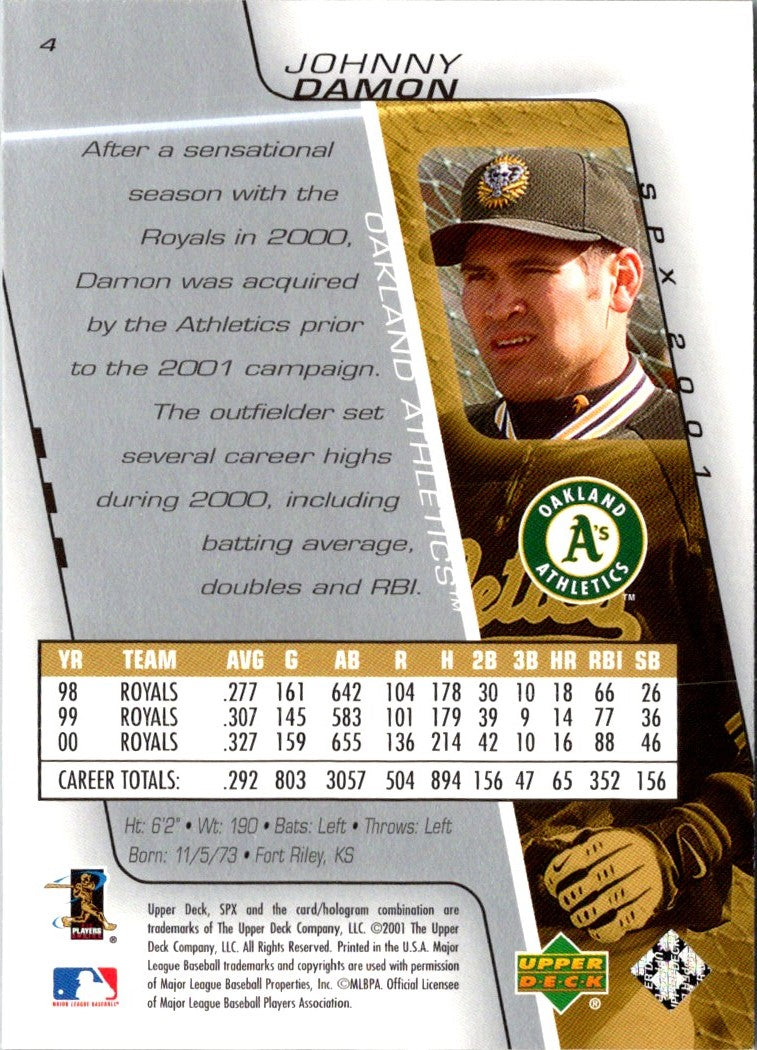 2001 SPx Johnny Damon