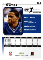2001 Score Derrick Mayes #182