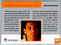 1991 Pro Line Portraits Vinny Testaverde #265