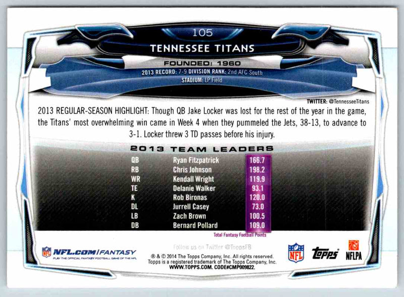 2014 Topps Tennessee Titans