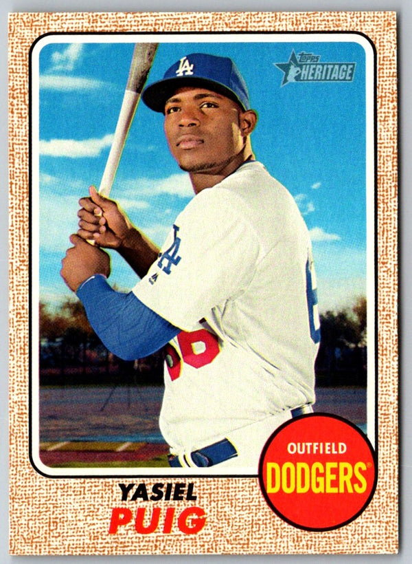 2017 Topps Heritage Yasiel Puig #398