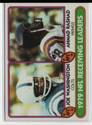 1980 Topps 1979 Receiving Leaders - Joe Washington/Ahmad Rashad